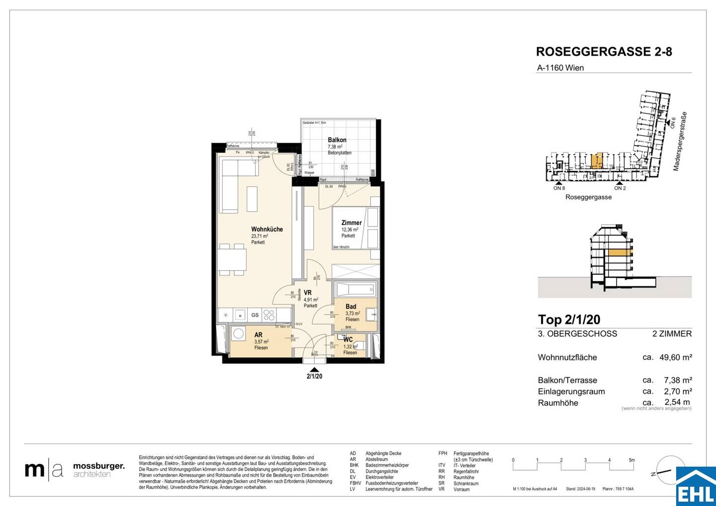Apartment near Wilhelminenberg with balcony