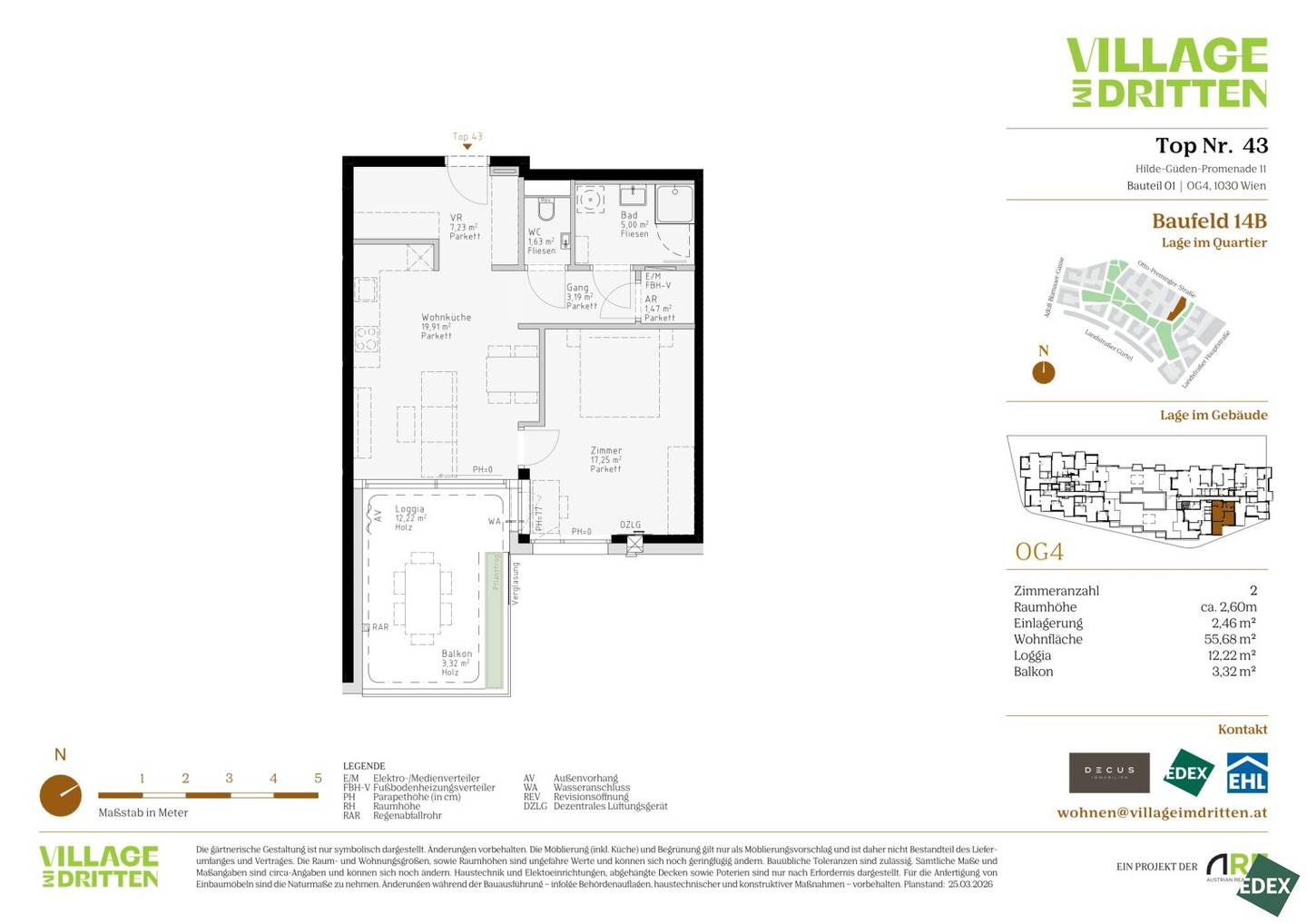 Air conditioned apartment with balcony loggia
