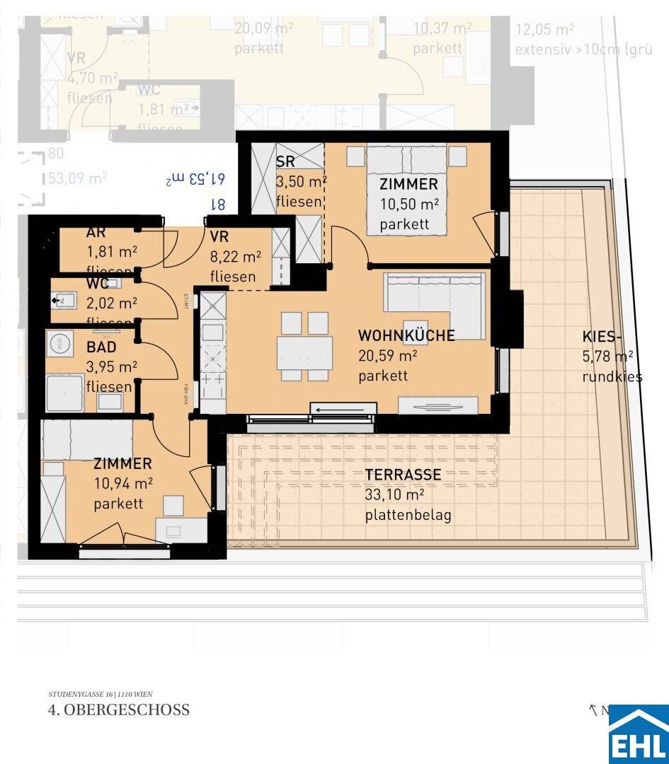 Living pleasure in Vienna's Simmering: condominiums with private outdoor space