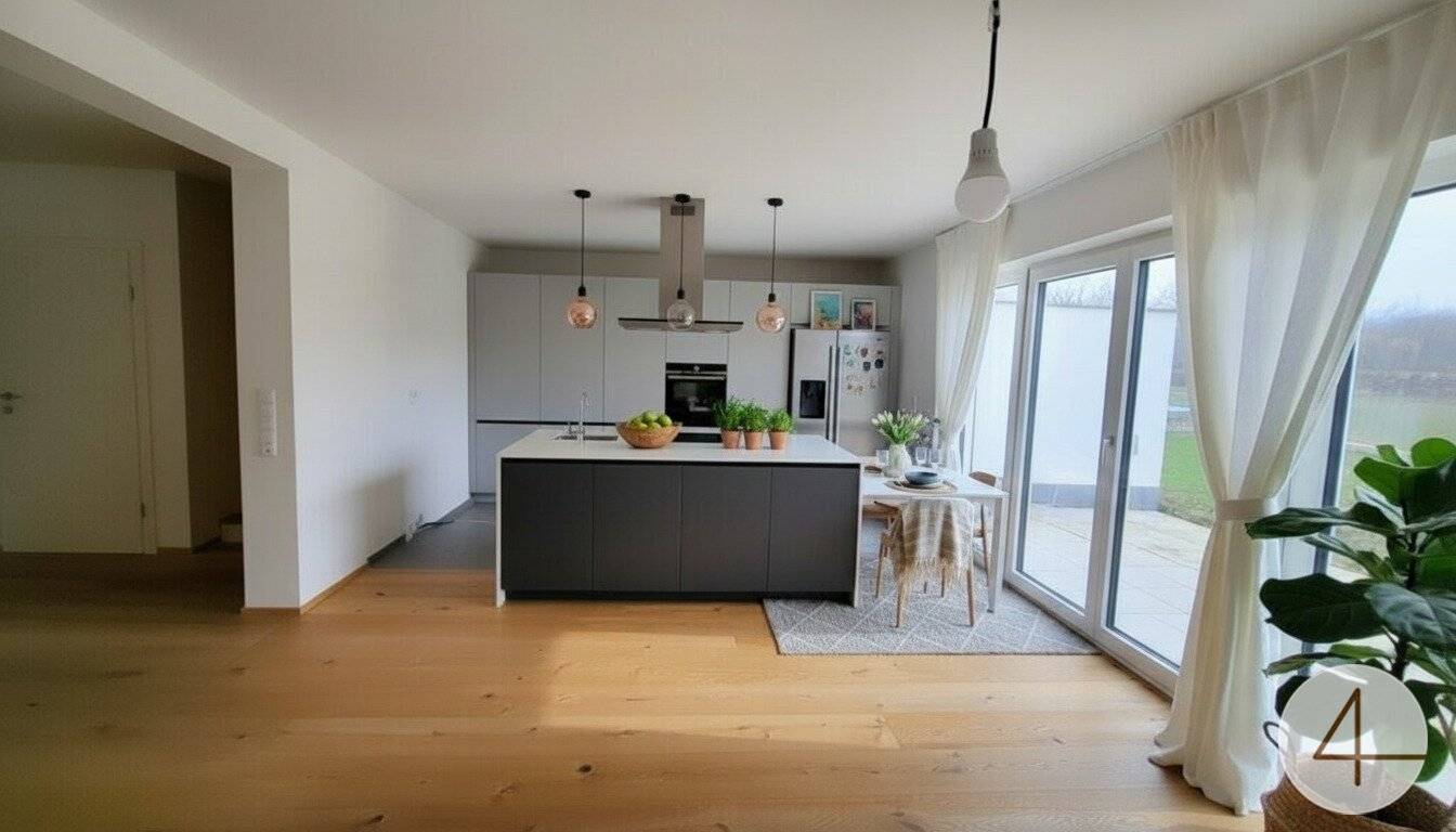 Semi-detached house in a quiet residential development