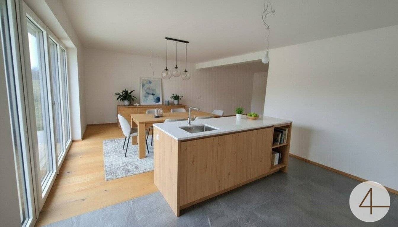 Effiziente neuwertige Doppelhaushälfte in Wels, 130 m² Wohnfläche