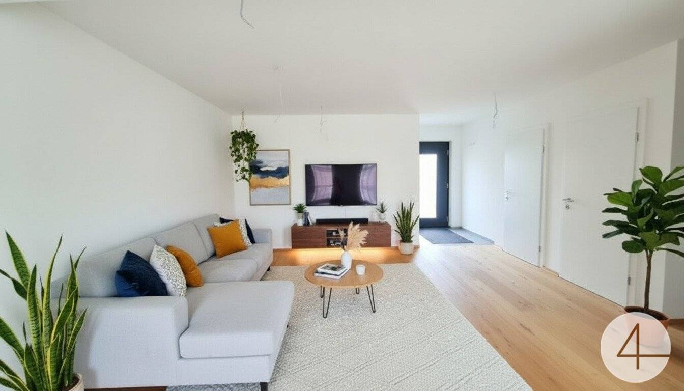 Doppelhaushälfte in Mettmach: Neubau, ca. 120 m² Wohnfläche, 4 Zimmer