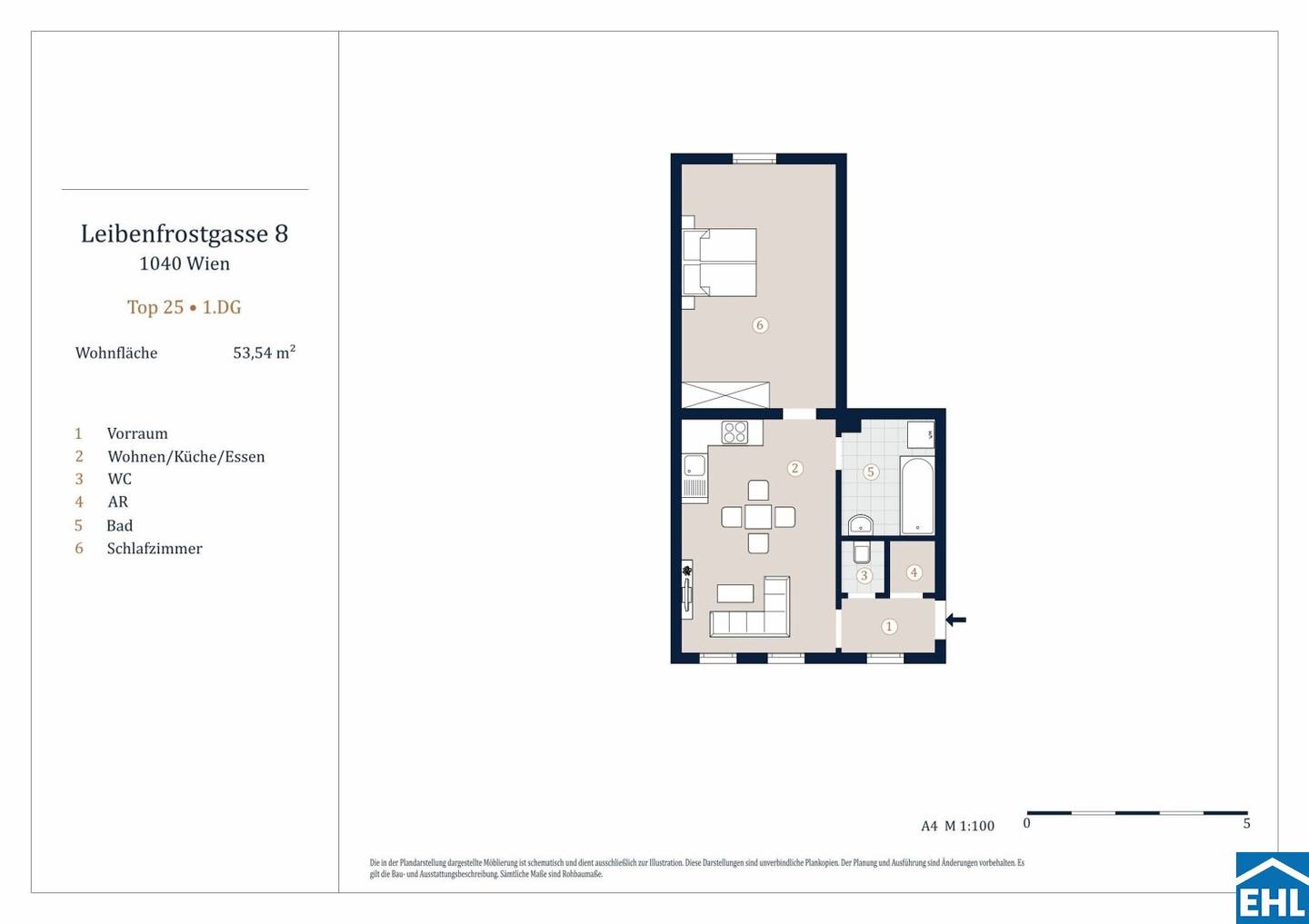Old building apartment with high ceilings near Naschmarkt