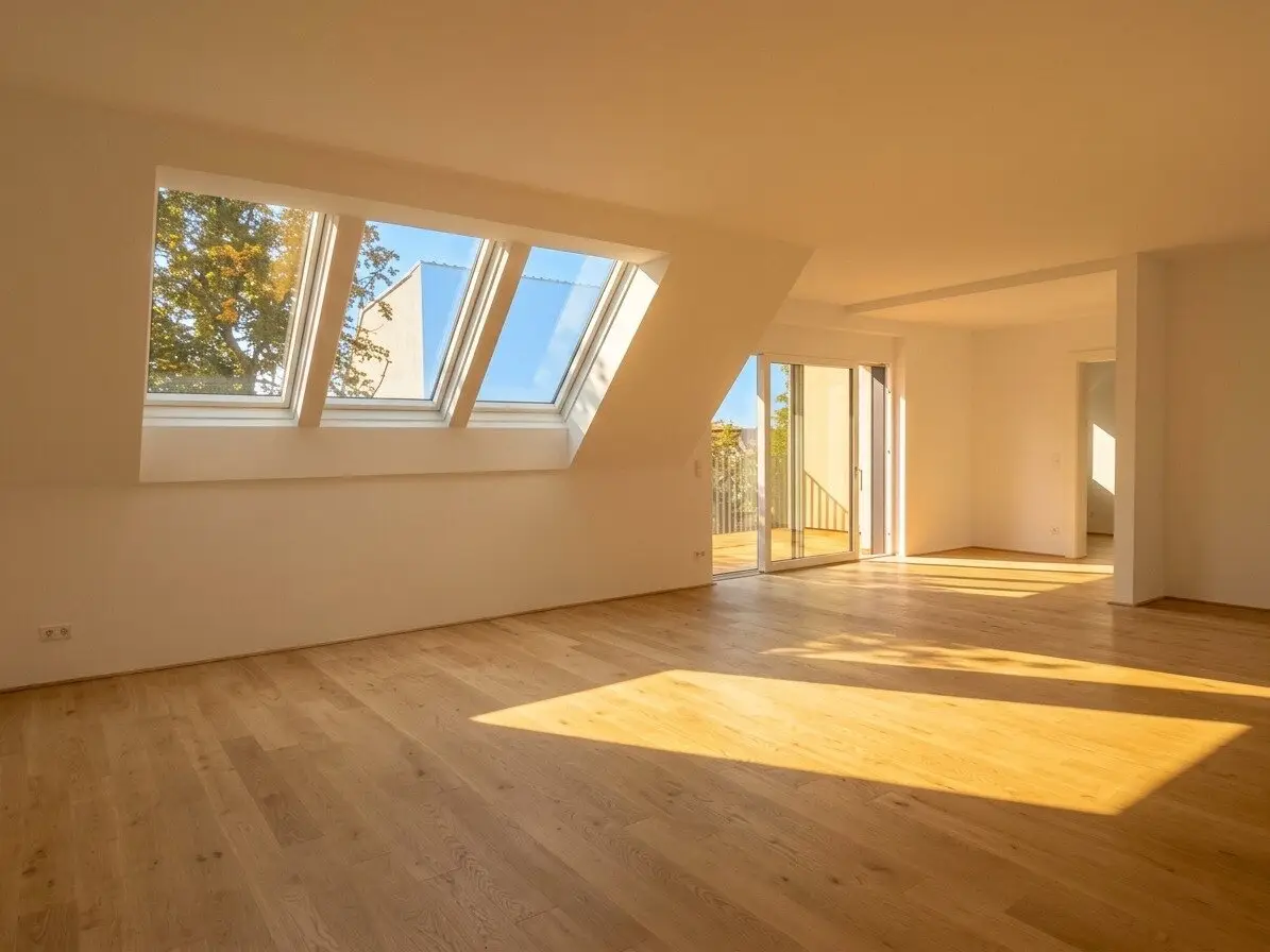 Attic apartment with sunny south terrace