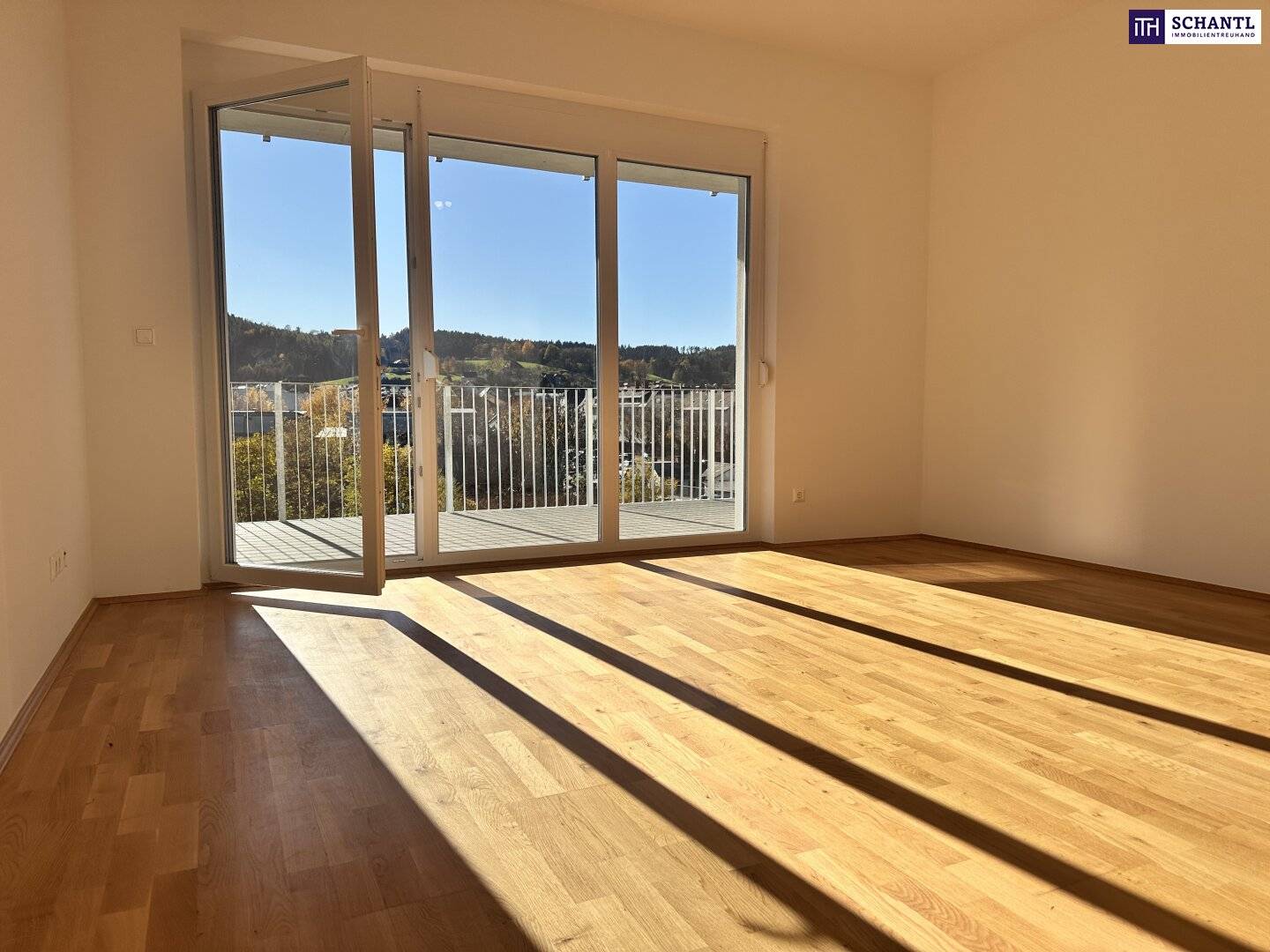 Apartment with south balcony and wide view