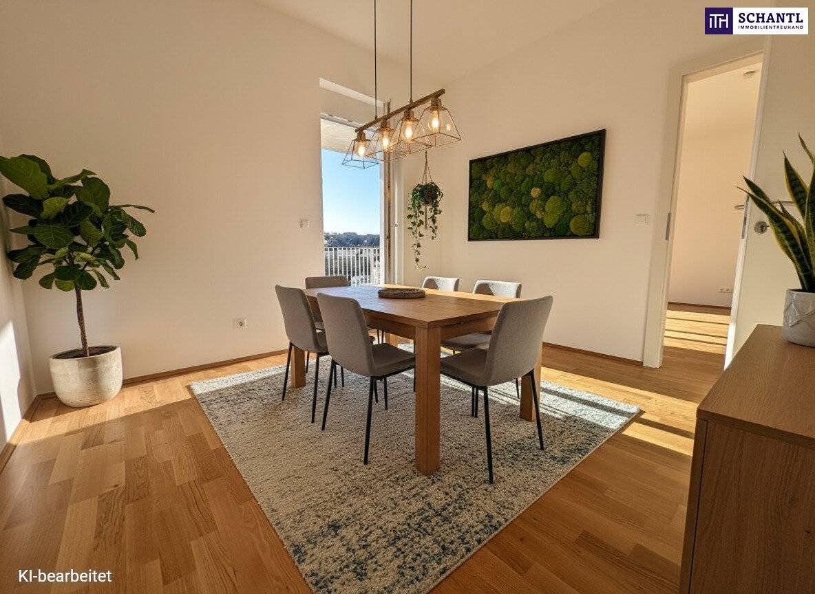 Apartment with south balcony and wide view