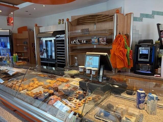 Cafe bakery investment in a busy location