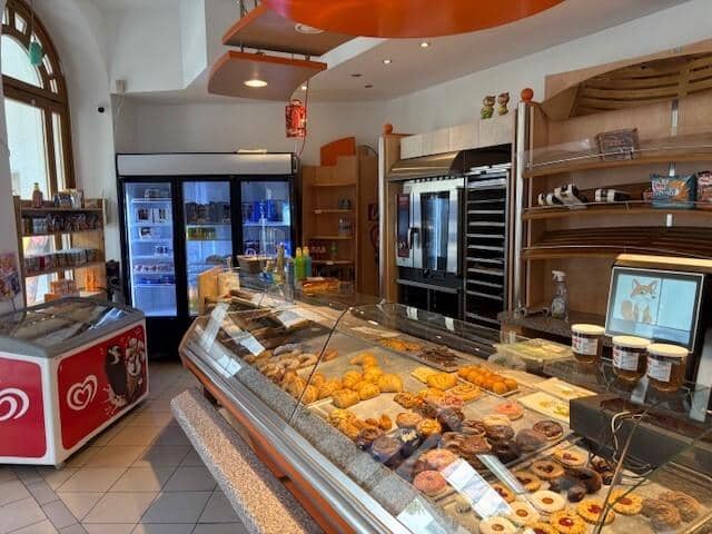 Cafe bakery investment in a busy location