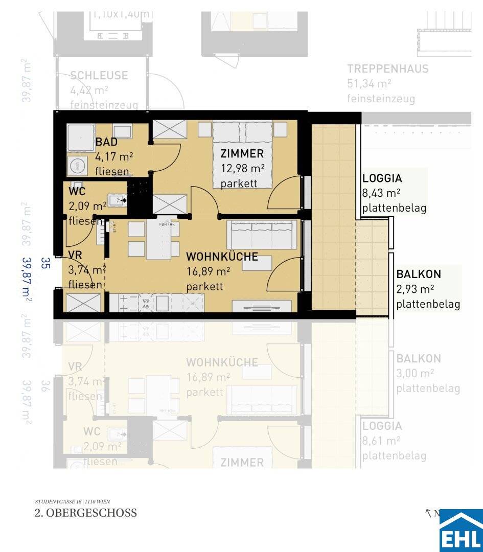 Quality of life in Simmering: New apartments with loggias, terraces and balconies