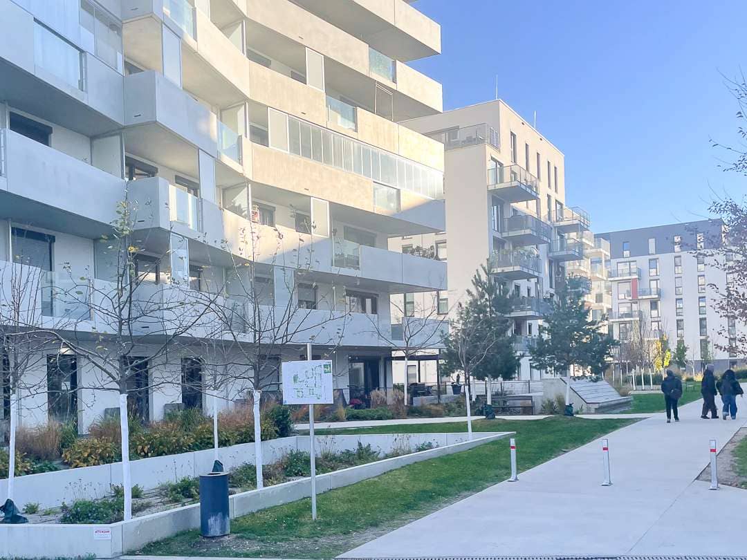 New build apartment with balcony and kitchen