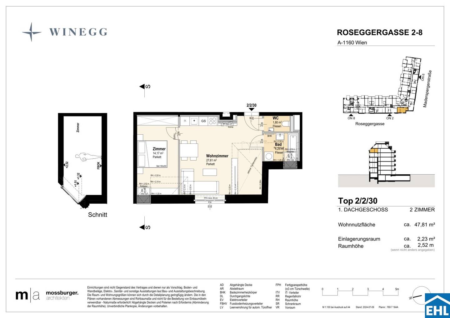 Top floor apartment near Wilhelminenberg with DGNB