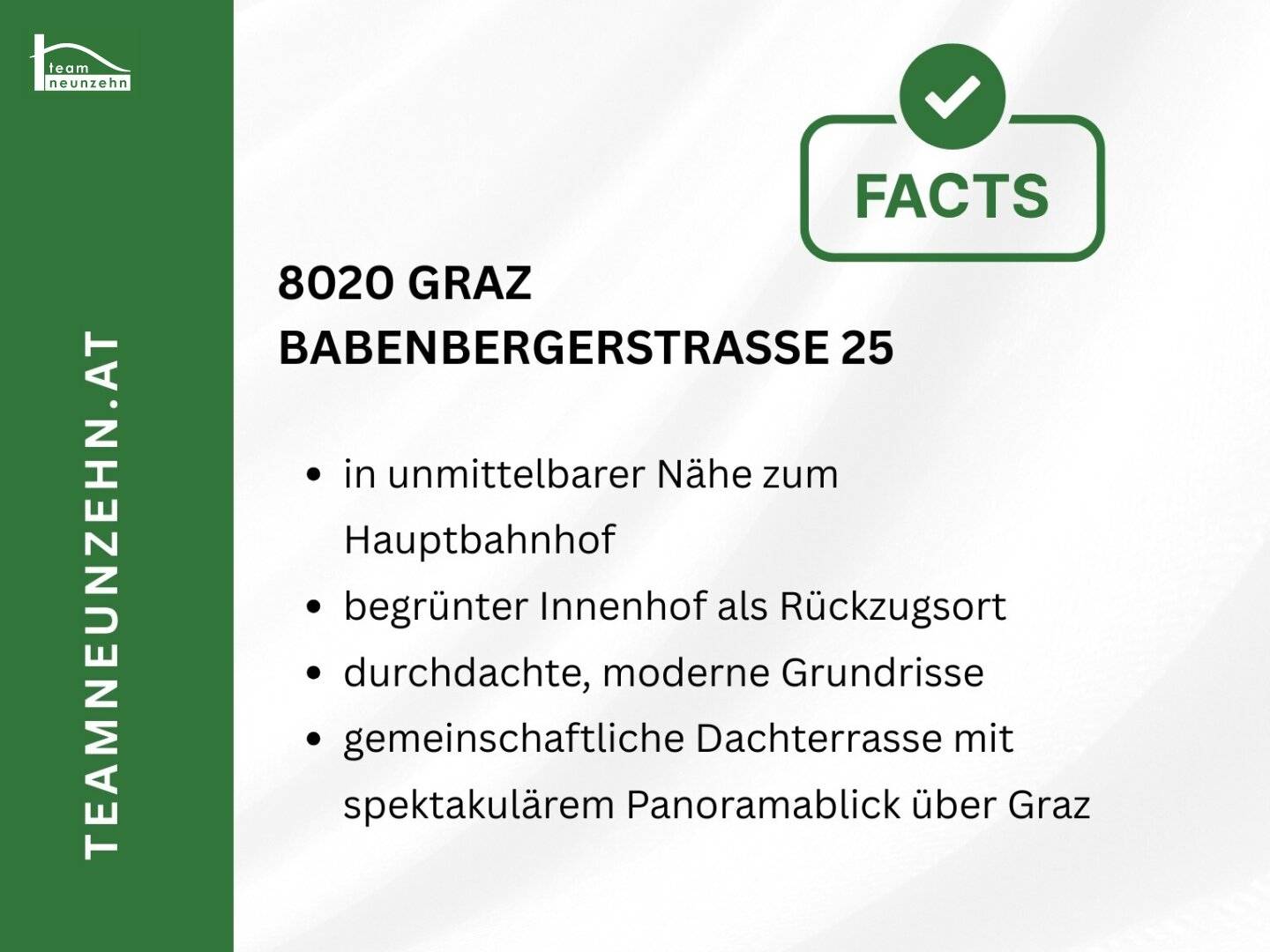Urbanes Leben in Graz - Ihr Wohntraum in der Babenbergerstraße 25
