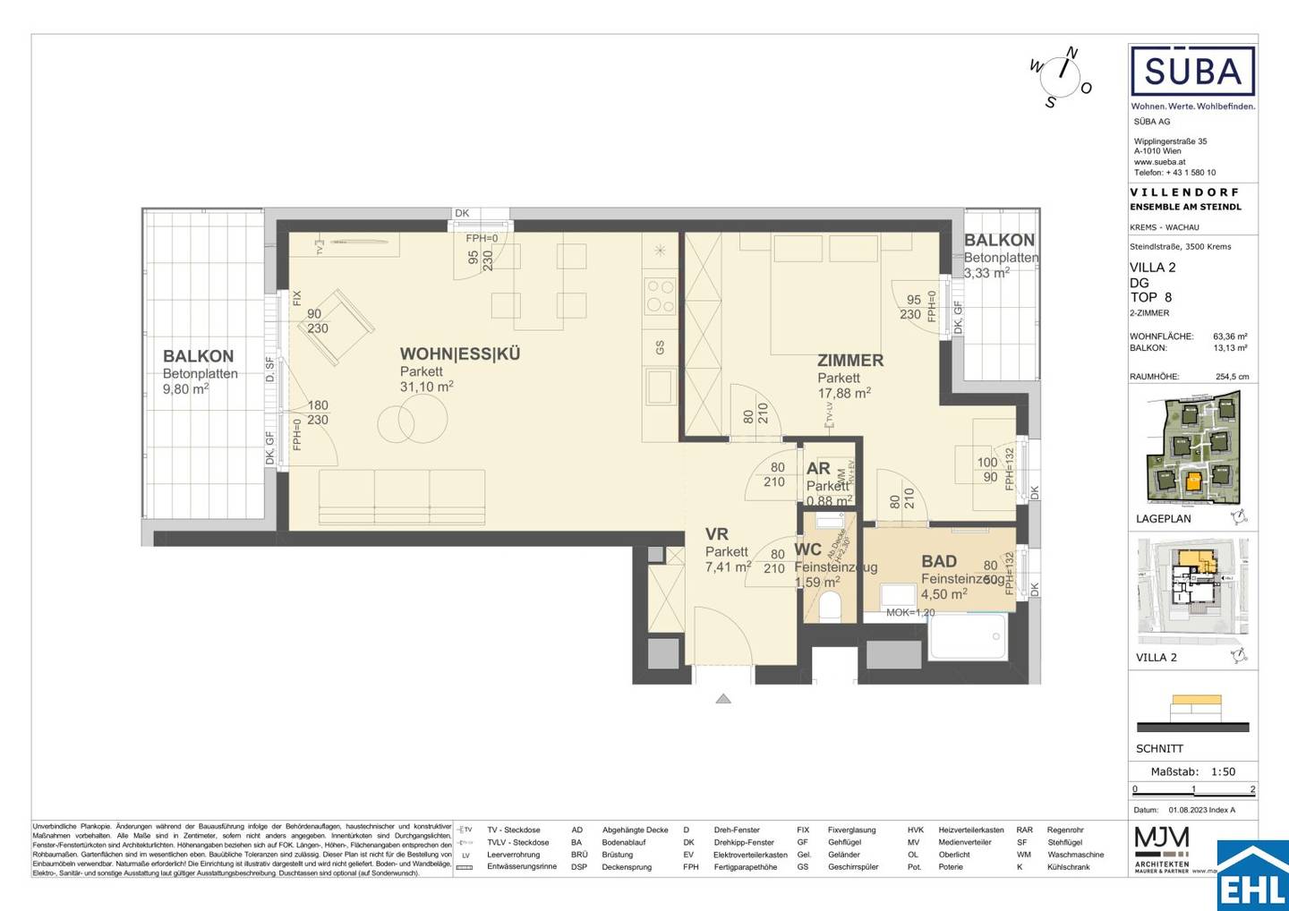 Wohnung Erstbezug Neubau Balkon Panoramablick