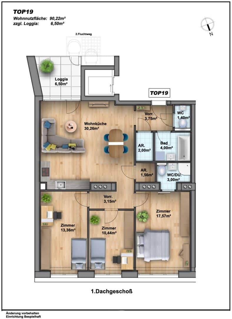 Dachgeschosswohnung Erstbezug Loggia nahe U3