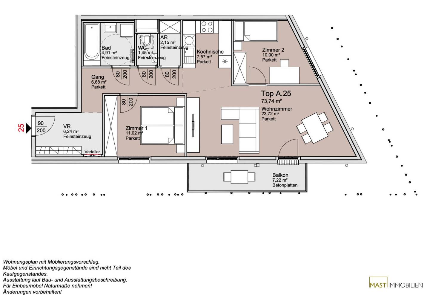 Wohnung Neubau Erstbezug nahe der Alten Donau