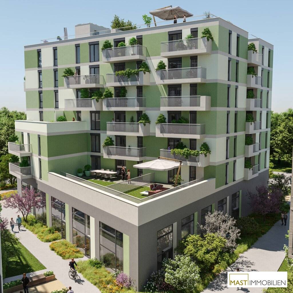 Apartment with rooftop terrace and roof garden