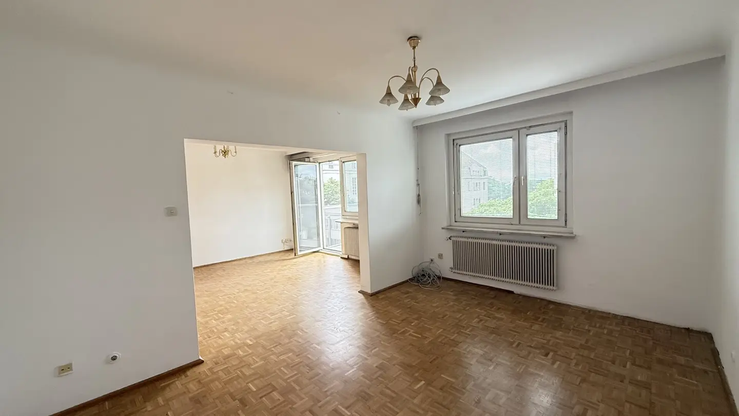 Two adjacent apartments with a through opening: 6 room apartment in 1190 Wien with balcony and two loggias