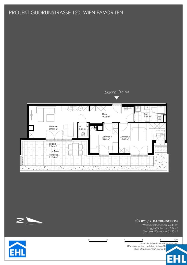 Neubau Wohnung Dachterrasse Keplerplatz
