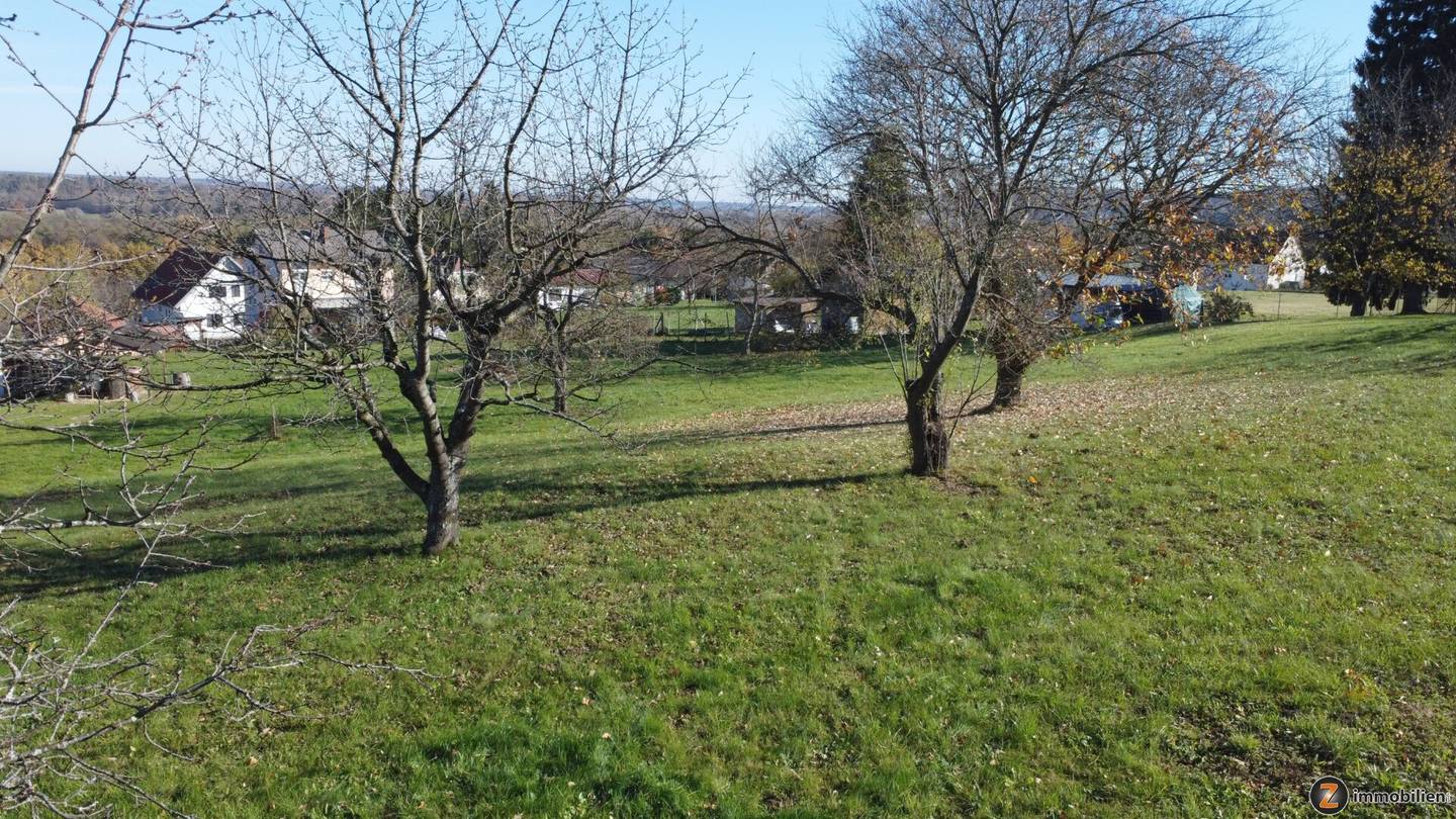 Erhöhtes Baugrundstück mit Blick auf Burg Güssing – kein Bauzwang