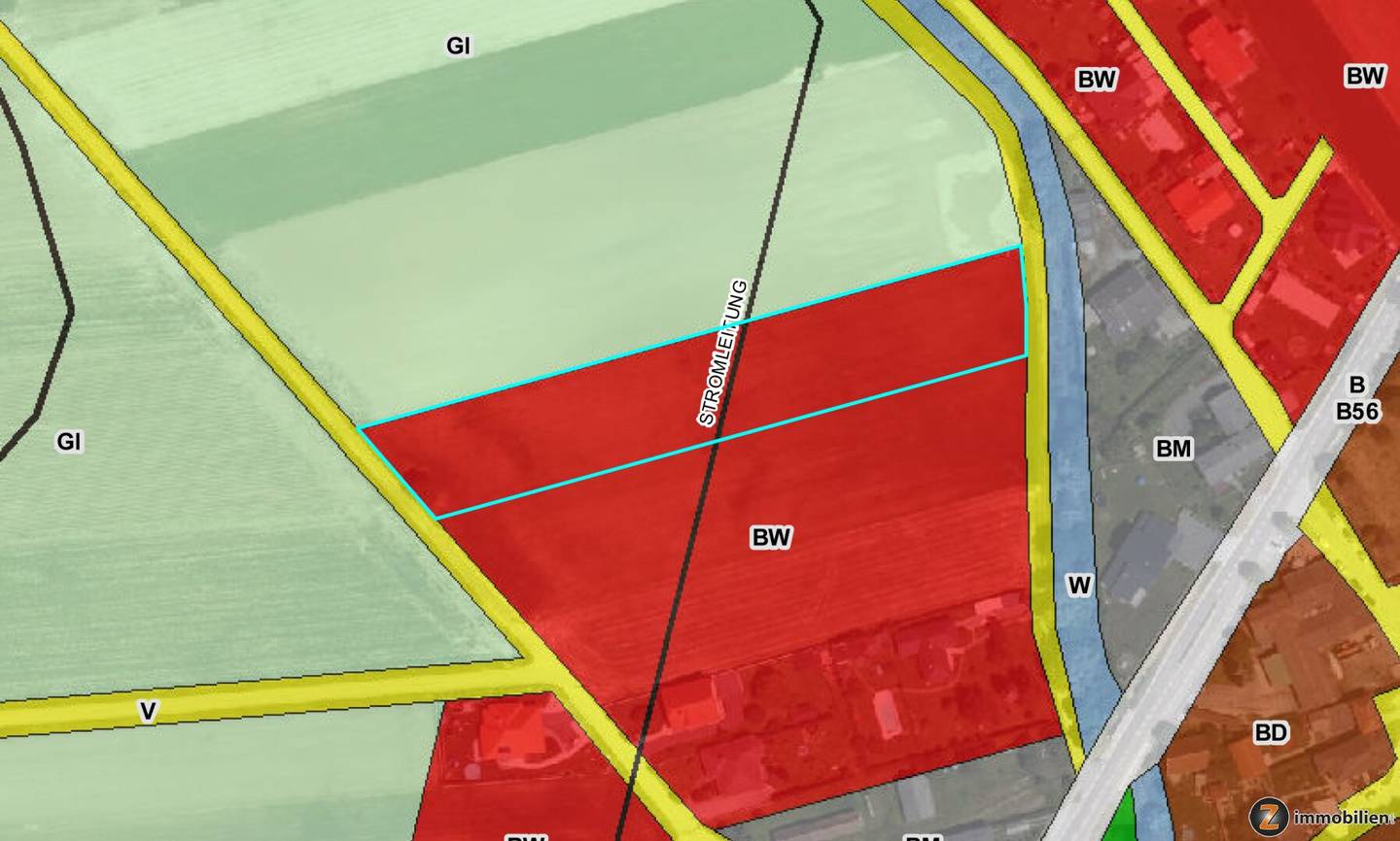 Großer Baugrund in Schandorf – Ortsrandlage, BW-Widmung, 6.223 m²