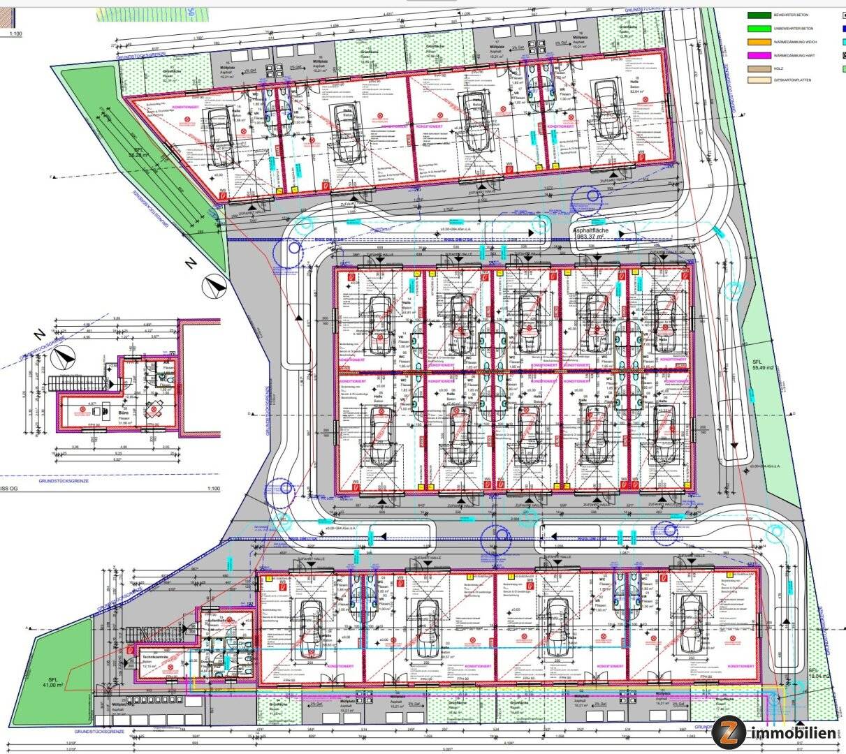 Industriehalle in Sollenau nahe Baden, 43 m², vermietet bis 2028
