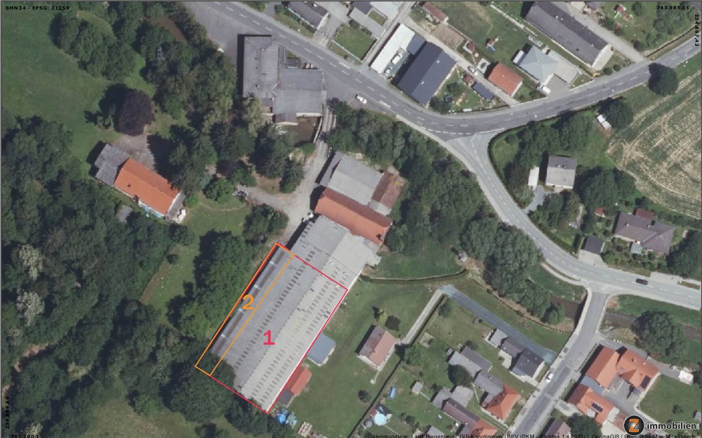 Gewerbehalle in Rotenturm an der Pinka, 2.220 m² Nutzfläche, unbeheizt