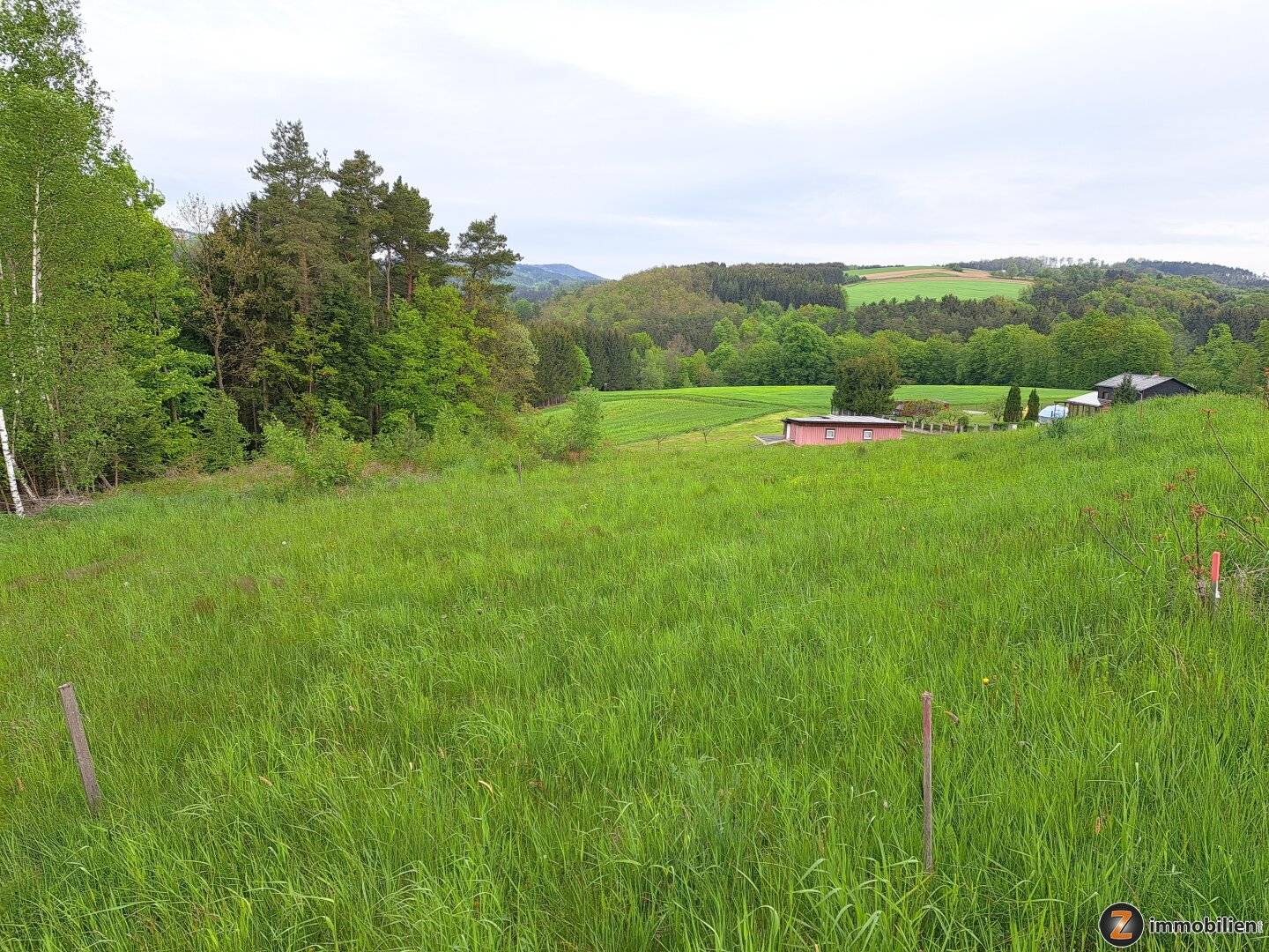 Grundstück in Holzschlag, ruhige Aussichtslage im Wald, kein Bauzwang