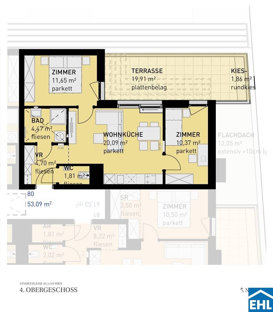 Perfect investment in Simmering: two and three room apartments with outdoor spaces