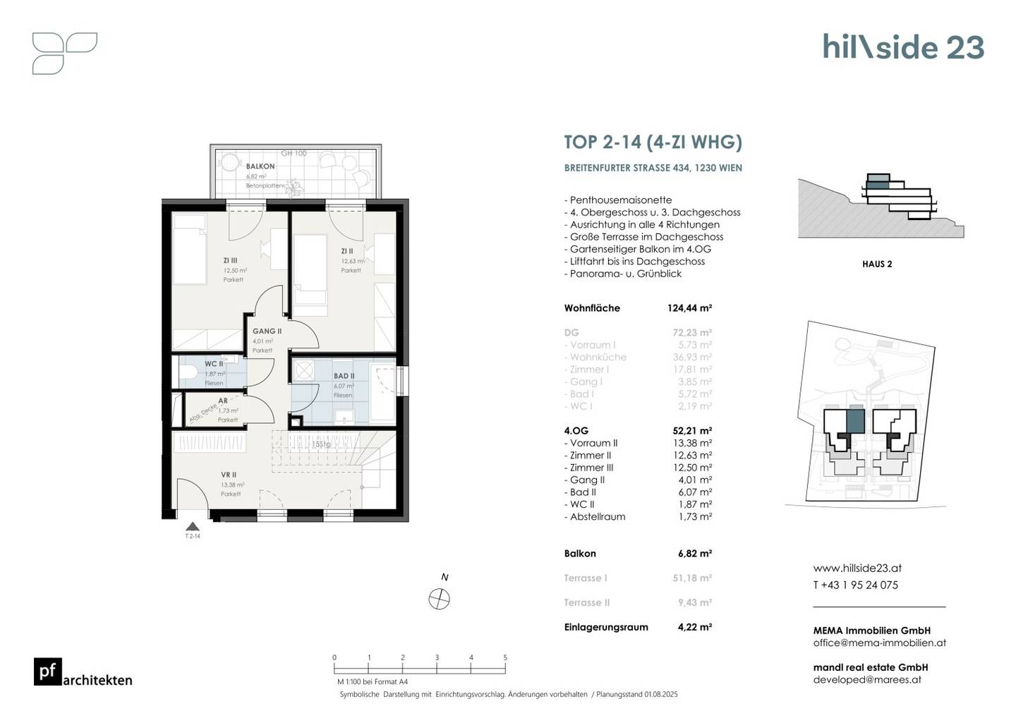 Exceptional Maisonette with 4 Rooms and 2 Roof Terraces for Sale