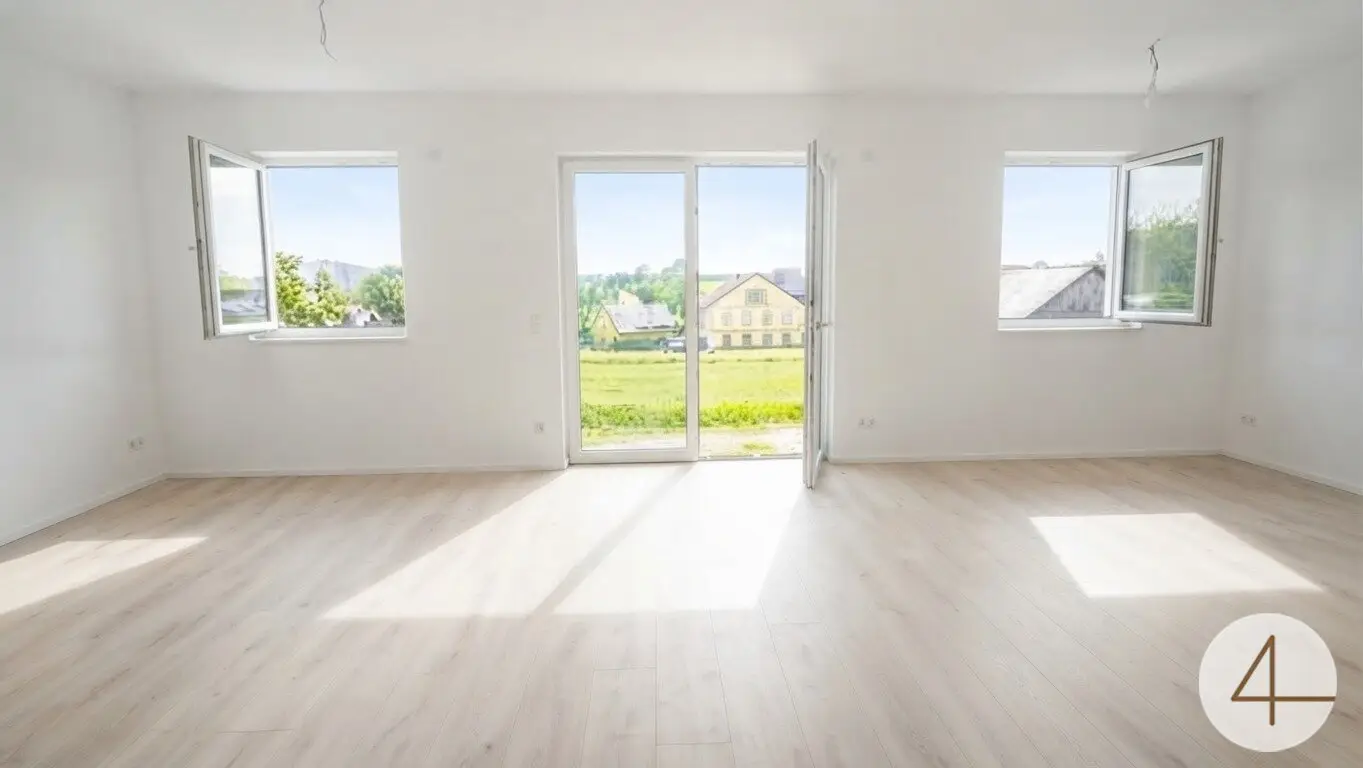 Moderne Doppelhaushälfte zur Miete in Diersbach – Neubau, Kaufoption