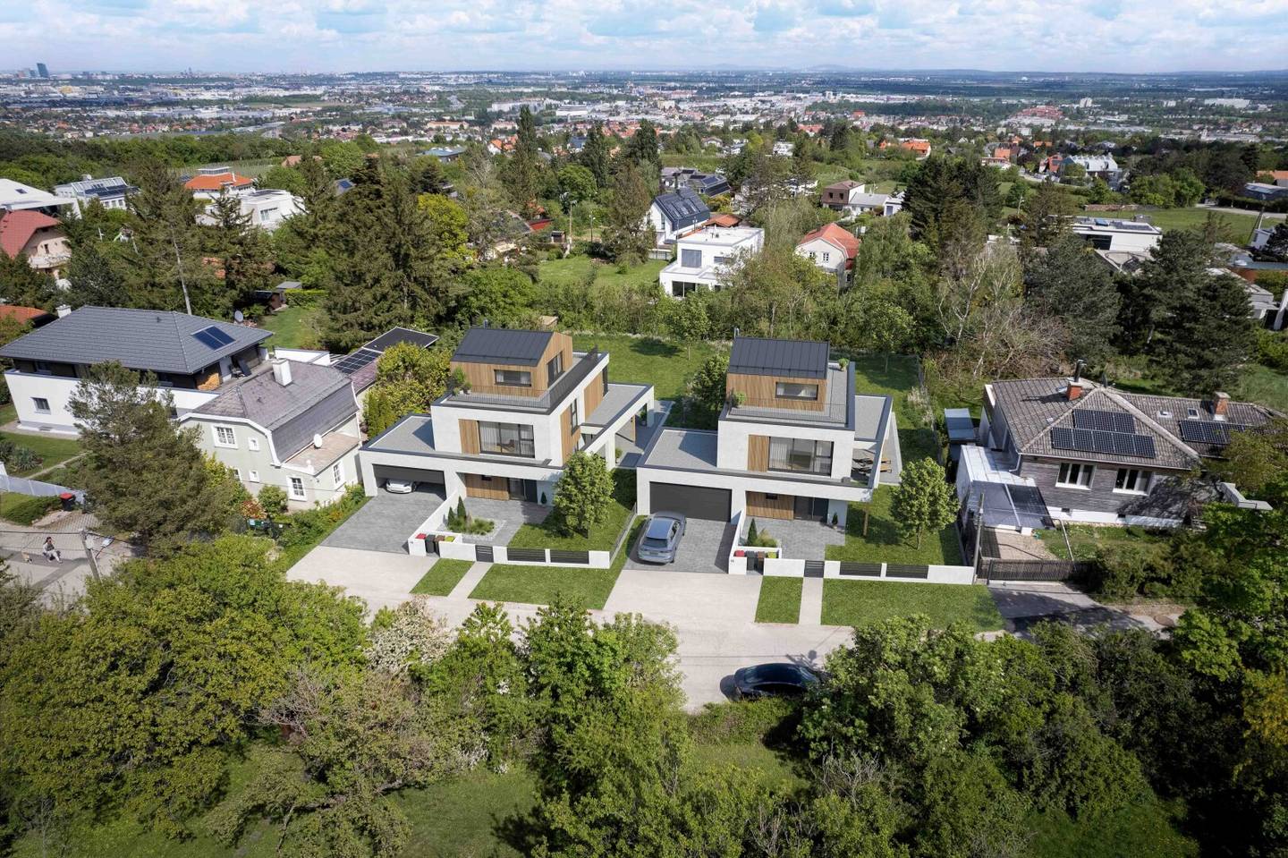Rarität am BRUNNERBERG - Exklusives Baugrundstück mit Wienblick inkl. Baubewilligung für 2 Villen samt Ausführungsplanung