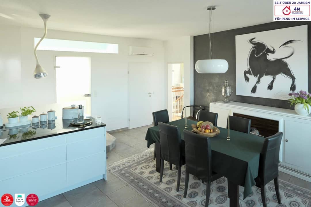 Wohnung mit Loggien zwei Ebenen Donauparkblick