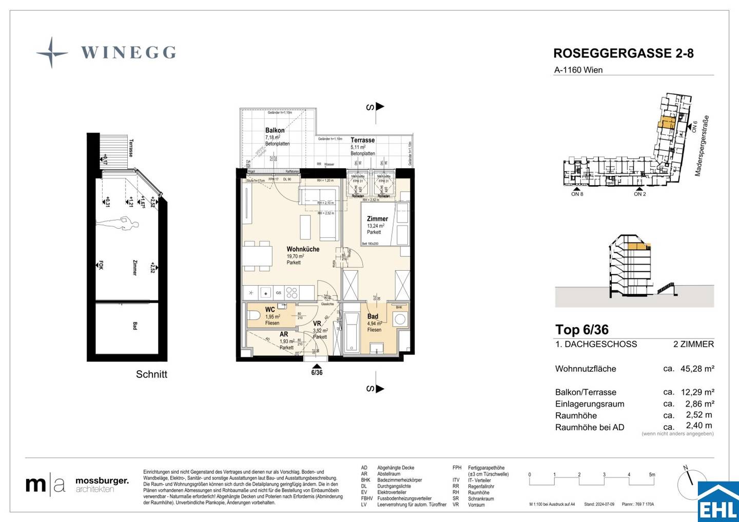 Apartment with terrace and balcony in Ottakring