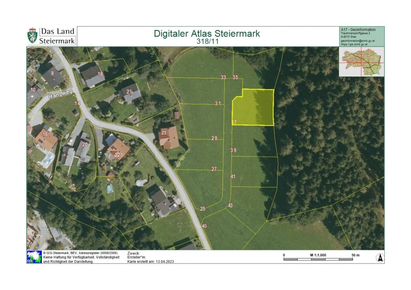 728 m² Baugrundstück mit Bergpanorama
