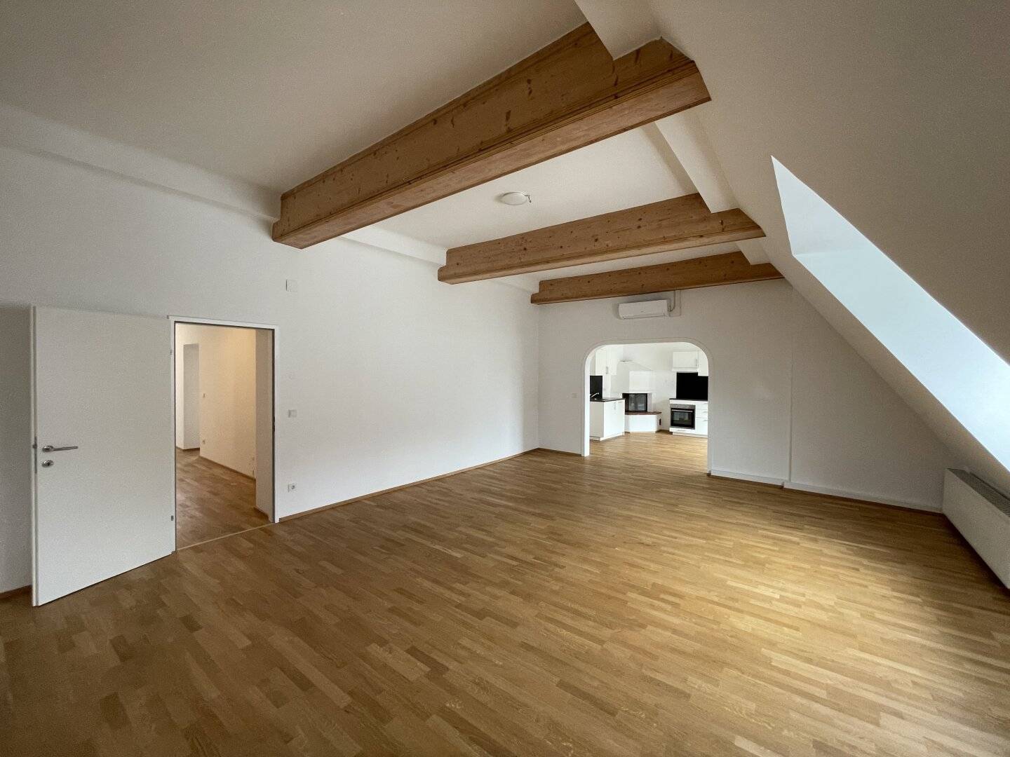 Loft style attic apartment with balcony