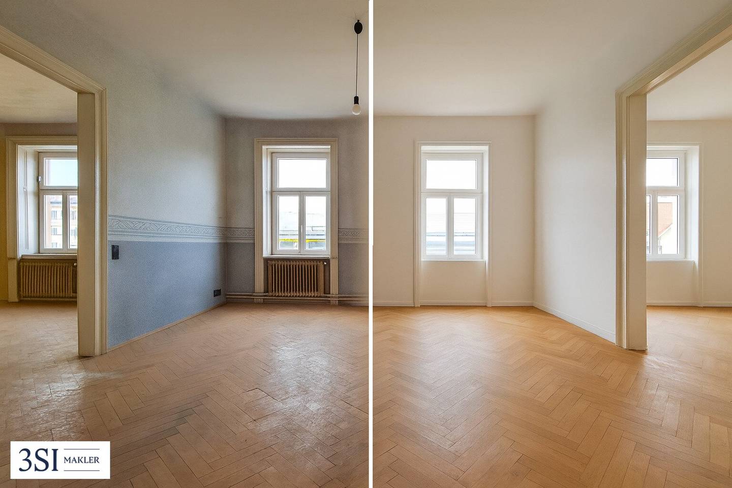 Wohnung Botschaftsviertel Balkon Sanierungsbedarf