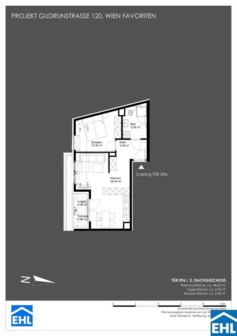 Wohnung Neubau Erstbezug Loggia nahe U Bahn