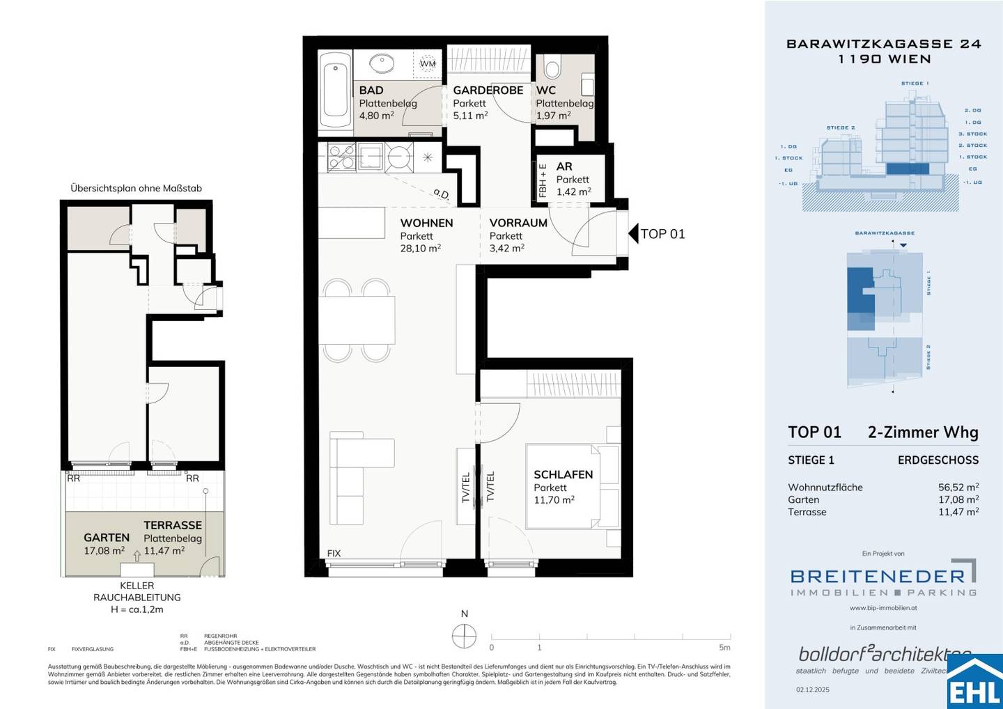 Wohnung new construction with outdoor space
