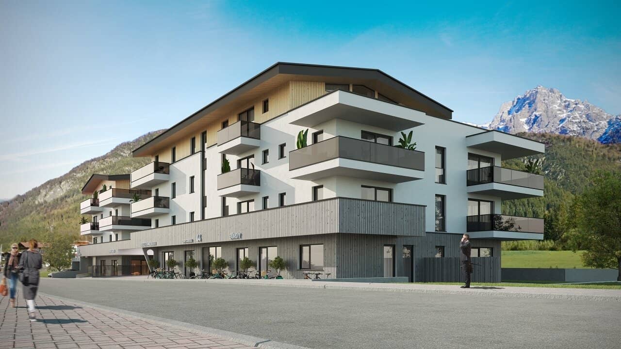 Your new project development site with planning for a residential and commercial building in a central location
