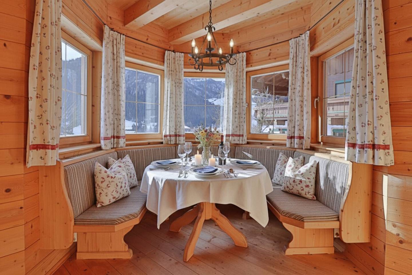 Tiroler Holzhaus mit Panoramablick in St. Ulrich am Pillersee