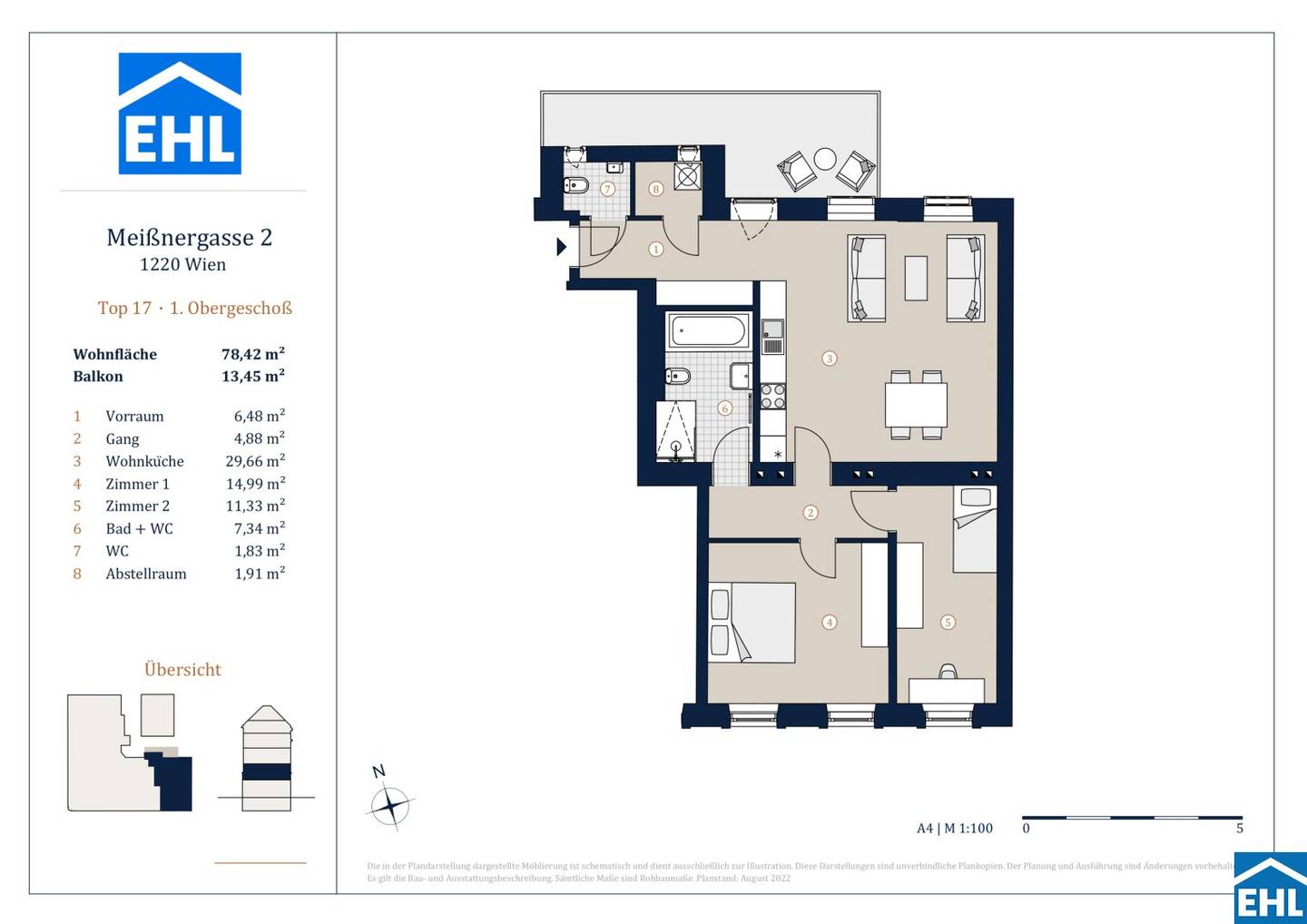 Wohnung Altbau Erstbezug Balkon
