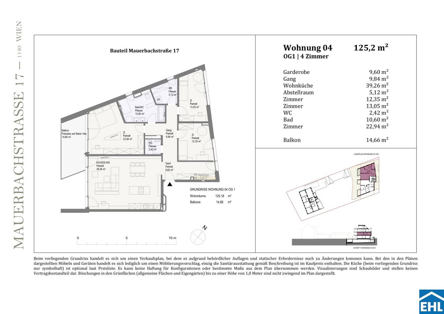 Apartment first occupancy new build with balcony in Hawei