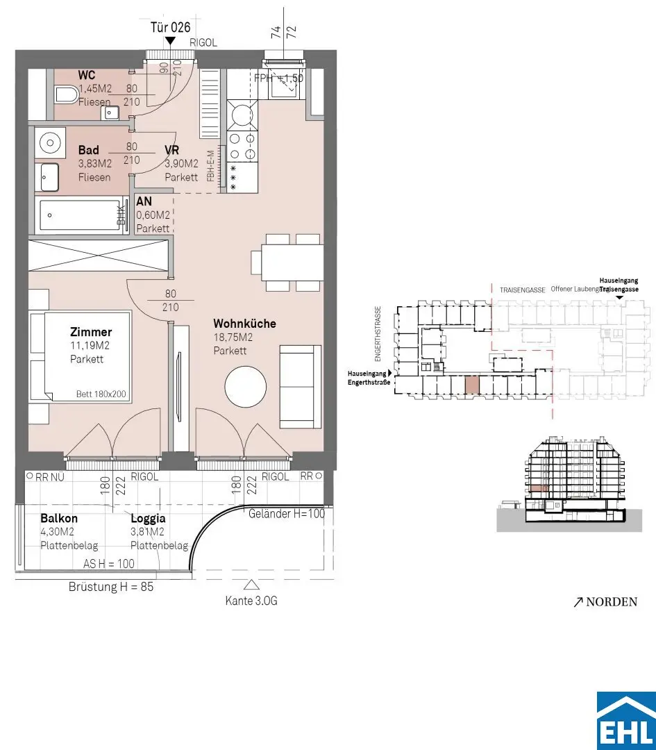 Exclusive living with Danube view, your stylish investment in the heart of Vienna