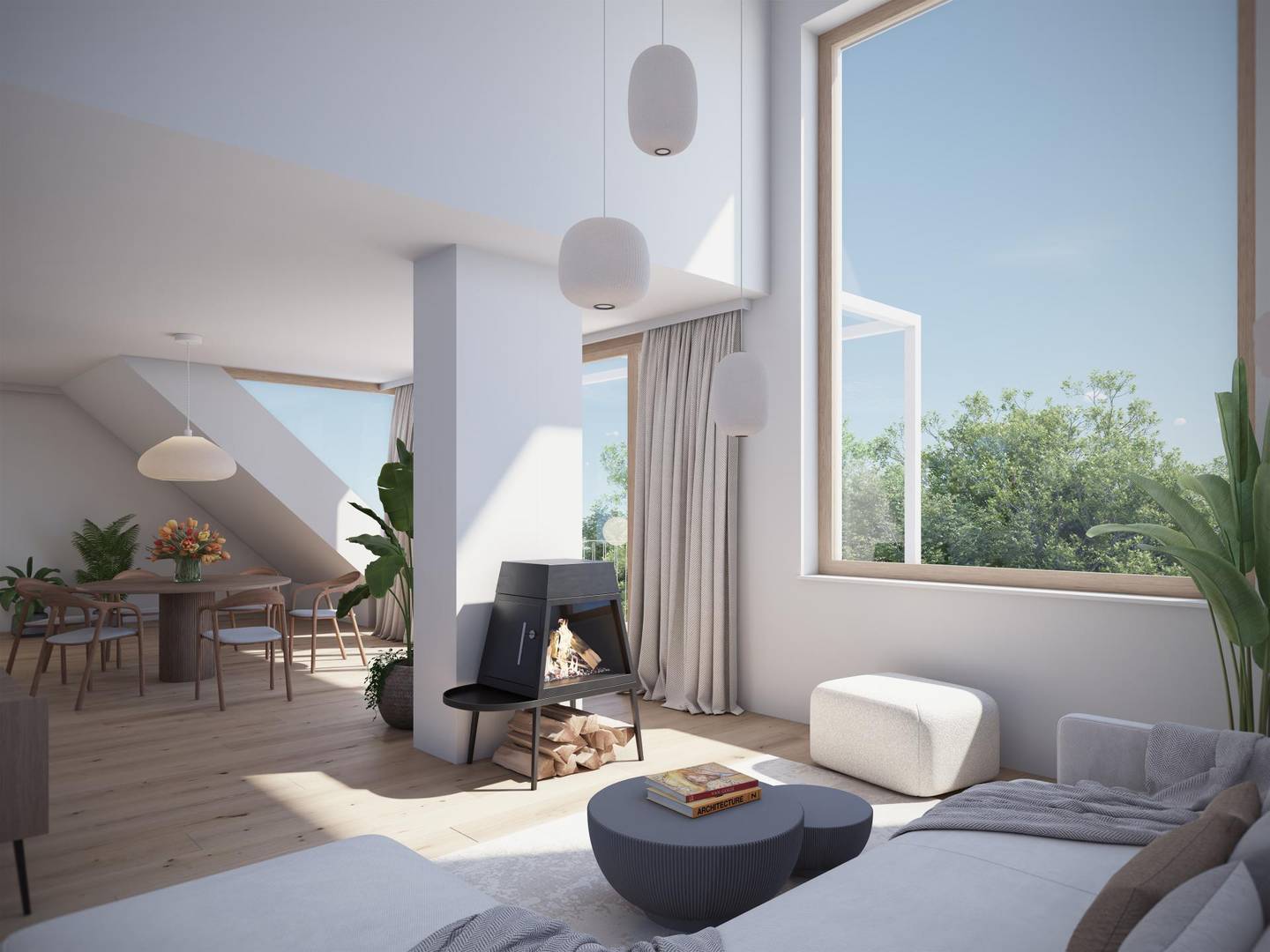 Two story bright apartment Romerberg