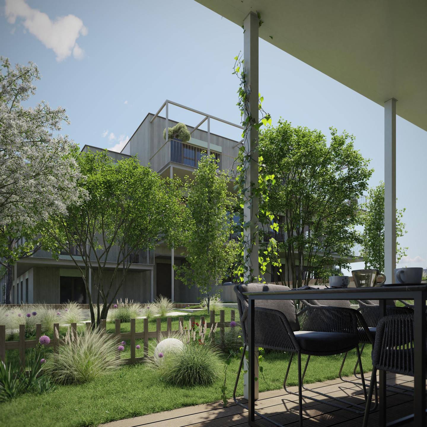 Apartment in Garden House with Two Terraces Römerberg