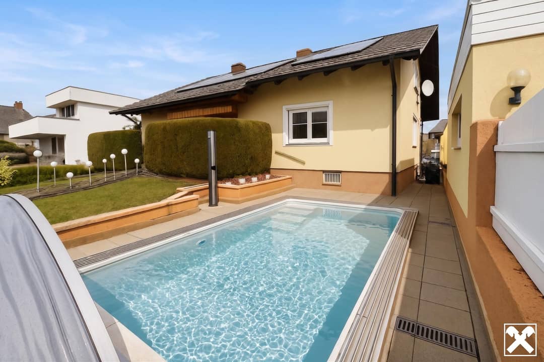 Gartenansicht, KI bearbeitet