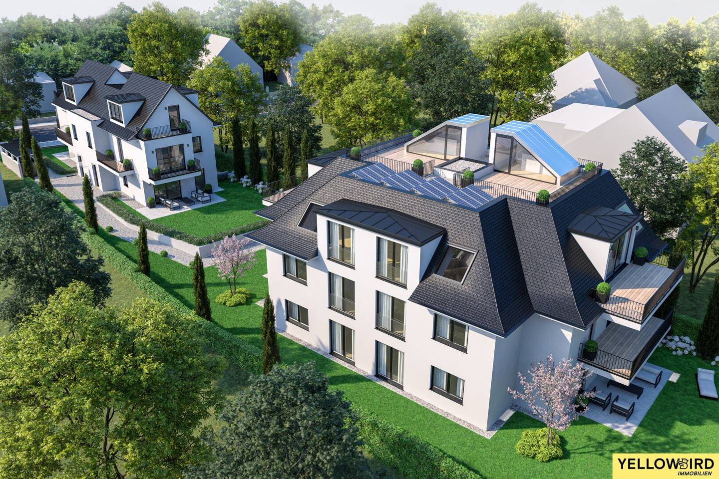 First occupancy Dachgeschosswohnung roof terrace