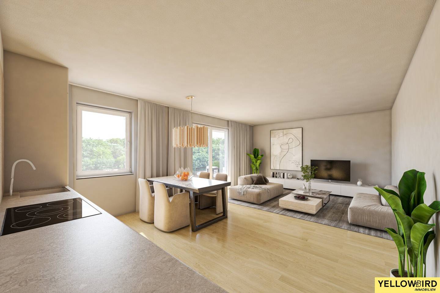 First occupancy Dachgeschosswohnung roof terrace