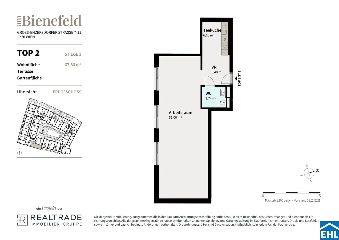 Investment apartment first occupancy Loggia