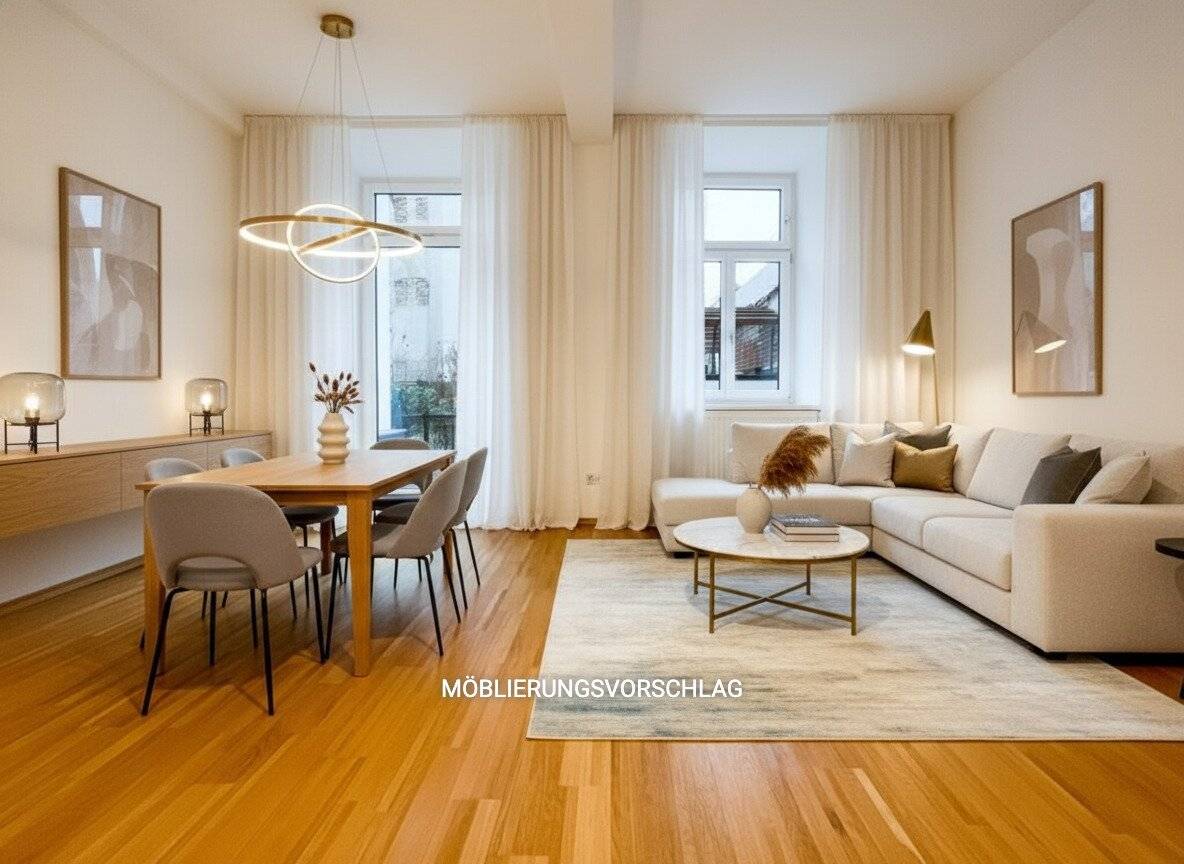 Apartment in a revitalized old building with a courtyard terrace near Elterleinplatz